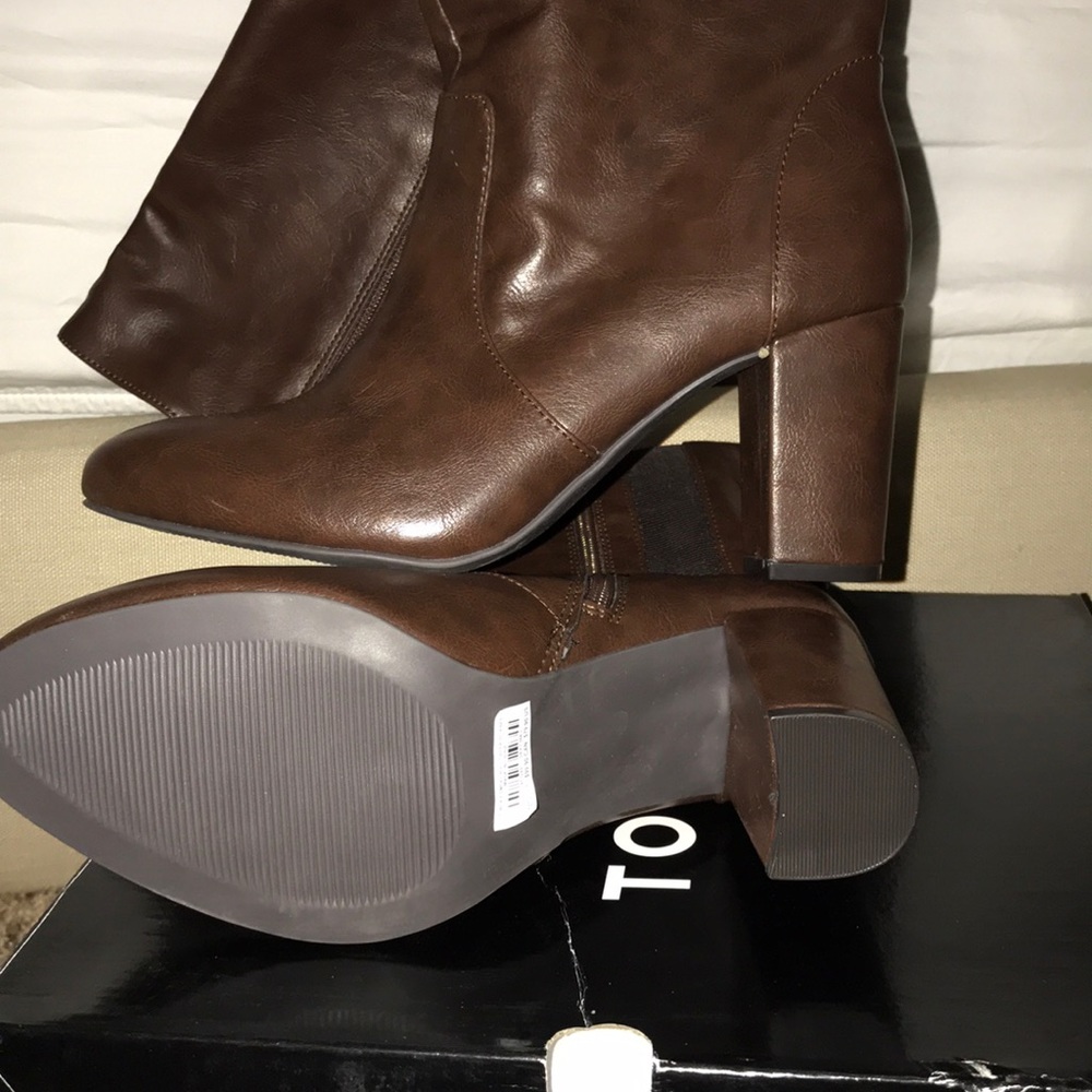 Torrid Brown Faux Leather Boot